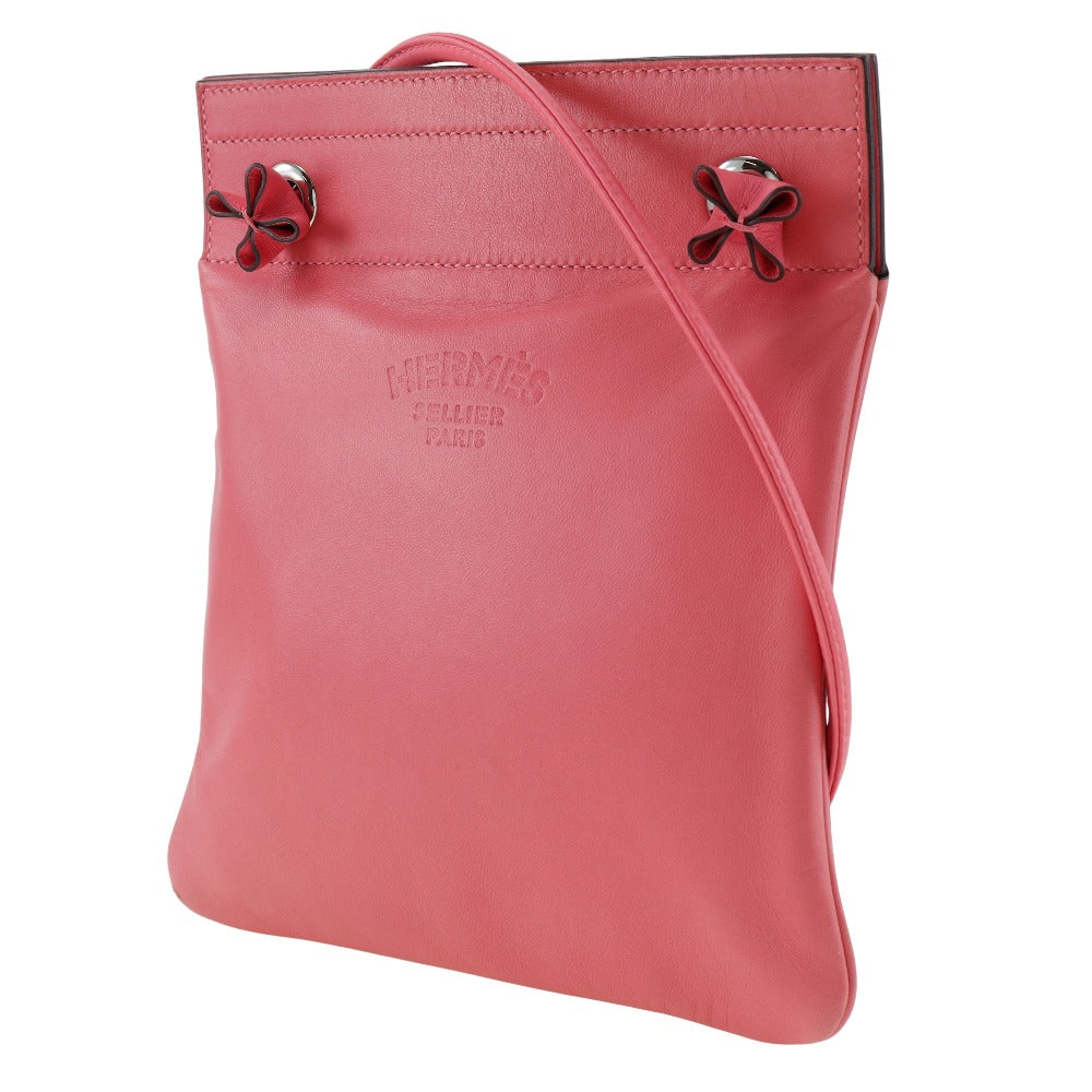 HERMES Shoulder Bag Calfskin pink Aline Mini Women Used Authentic