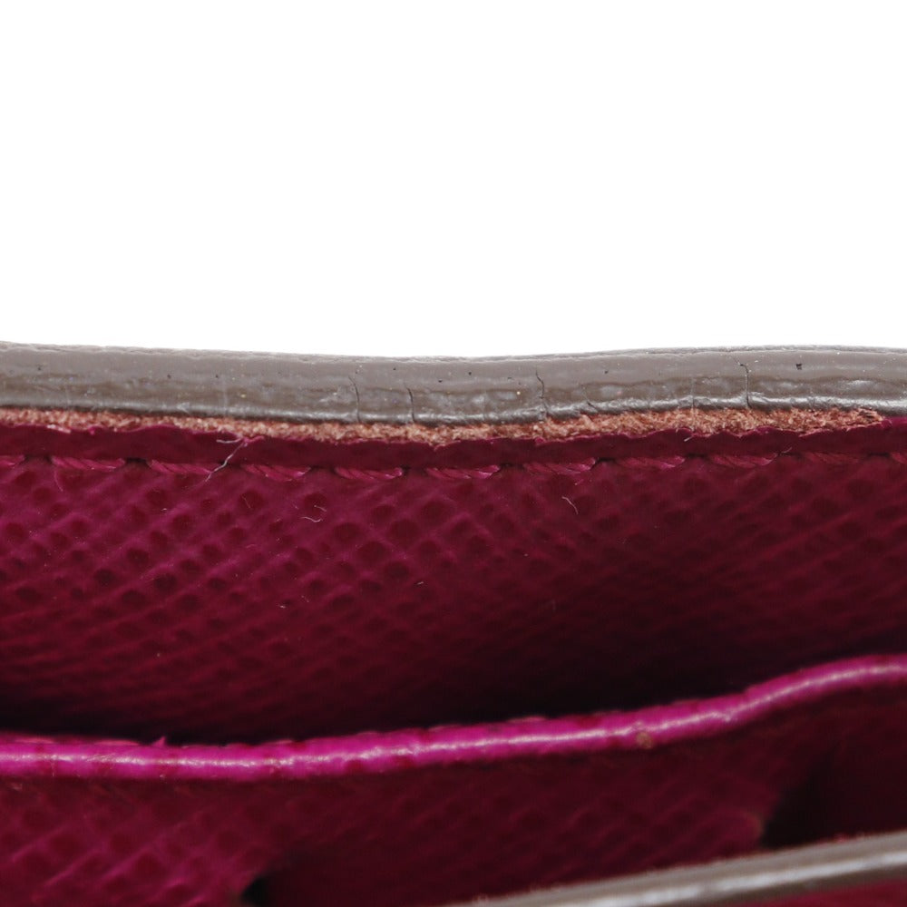 LOUIS VUITTON Bifold Wallet M95188 Monogram canvas Brown / Pink Monogram Perfo Compact zip Women Used Authentic