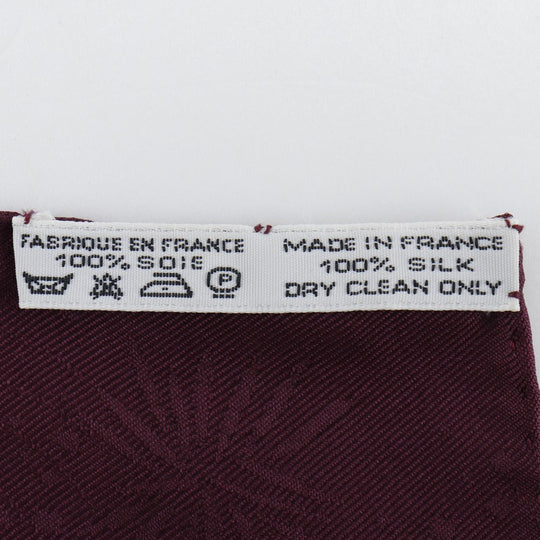 HERMES scarf silk wine-red LUNA PARK amusement park Carre90 Women Used Authentic