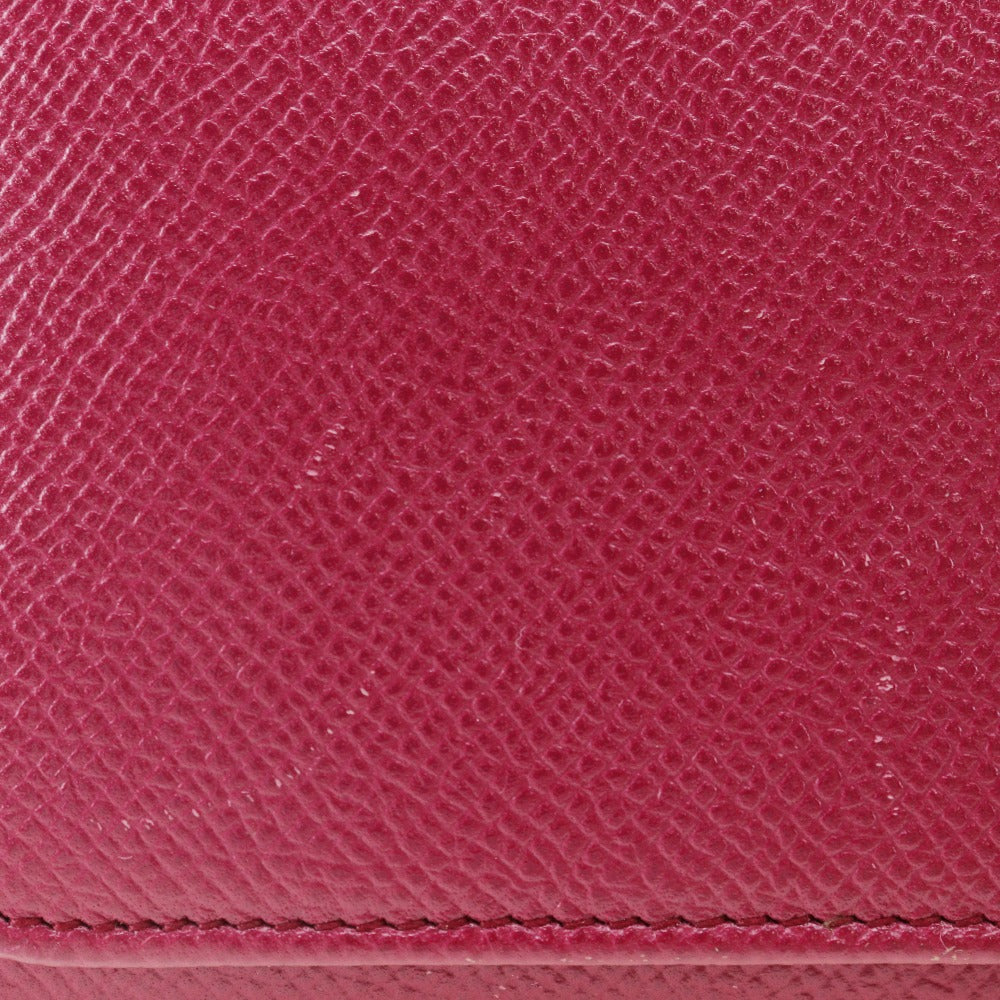 BVLGARI Long Wallet Purse Calfskin pink clip Bulgari Bulgari