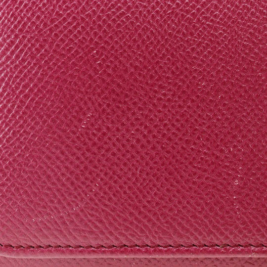 BVLGARI Long Wallet Purse Calfskin pink clip Bulgari Bulgari