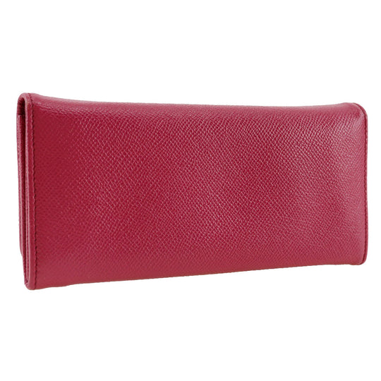 BVLGARI Long Wallet Purse Calfskin pink clip Bulgari Bulgari