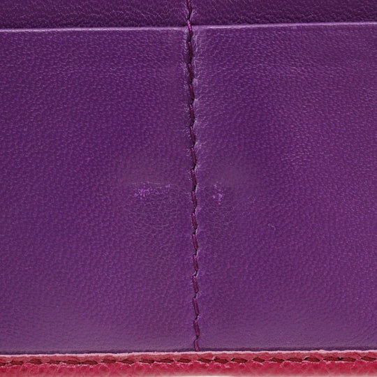 BVLGARI Long Wallet Purse Calfskin pink clip Bulgari Bulgari