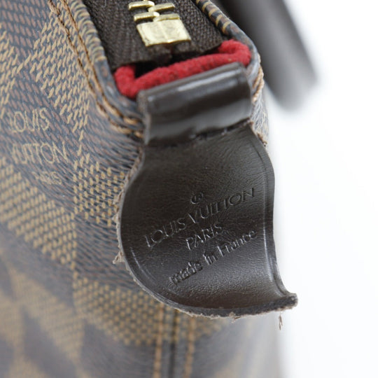 LOUIS VUITTON Tote Bag N51183 Damier canvas Brown Saleya PM Women Used Authentic