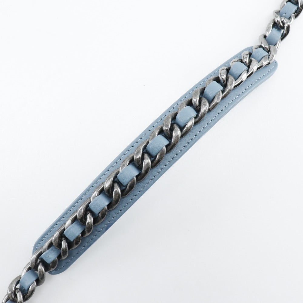 CHANEL Shoulder Bag AS1160 tweed Blue Diznow ChainShoulder19