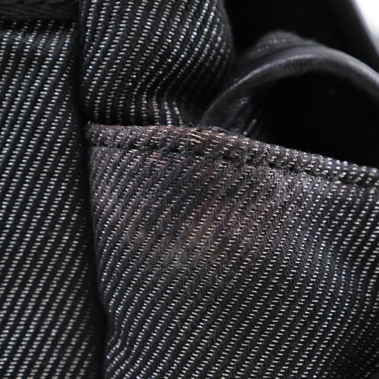 CHANEL Backpack canvas Black / Silver COCO Mark Sports line Backpack Women Used Authentic