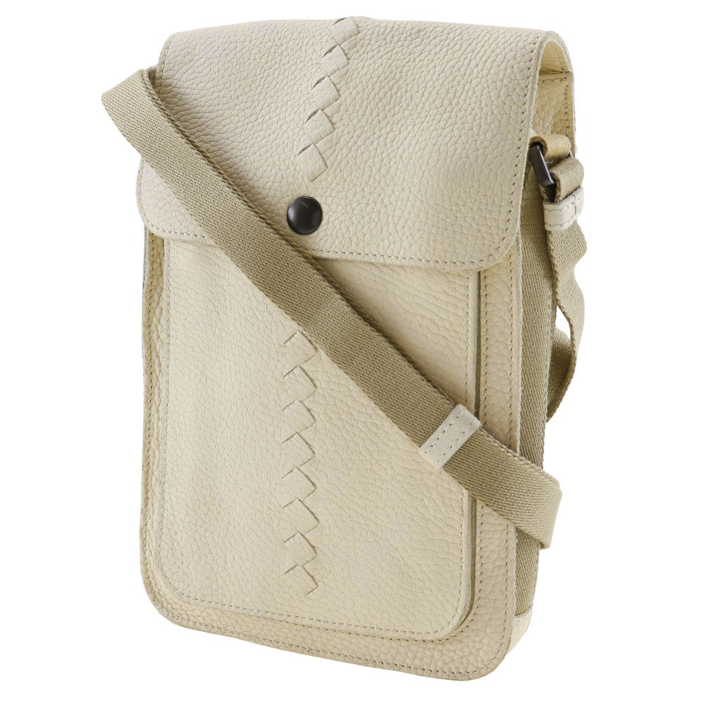 BOTTEGAVENETA Shoulder Bag Calfskin off white mens Used Authentic
