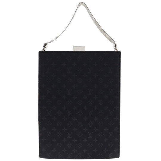 LOUIS VUITTON Handbag M92100 Monogram satin black Party bag Angers GM Women Used Authentic
