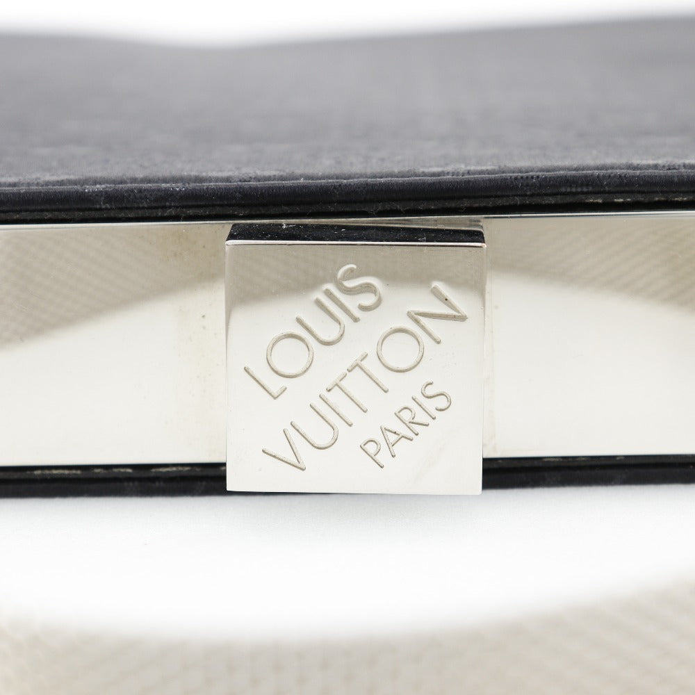 LOUIS VUITTON Handbag M92100 Monogram satin black Party bag Angers GM Women Used Authentic