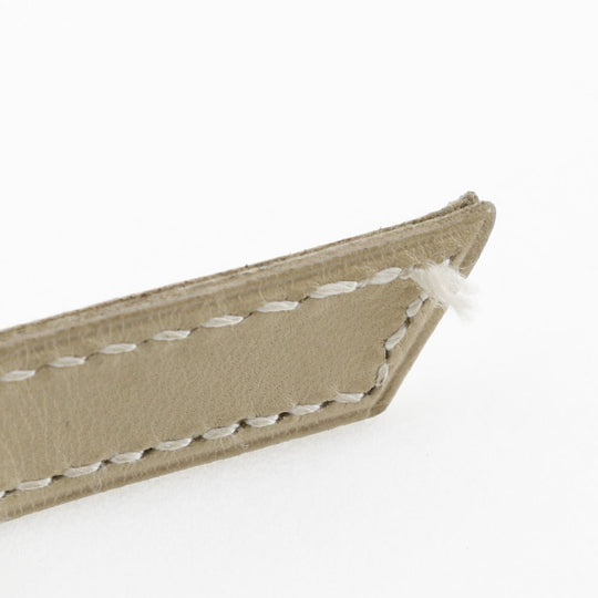 HERMES bracelet Calfskin beige Artemis Tuareg Women Used Authentic