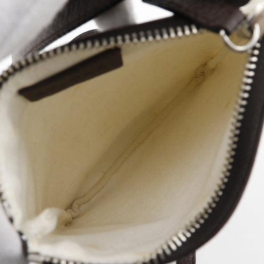 BVLGARI Shoulder Bag Canvas, Leather beige Pochette Logo mania Women(Unisex) Used Authentic