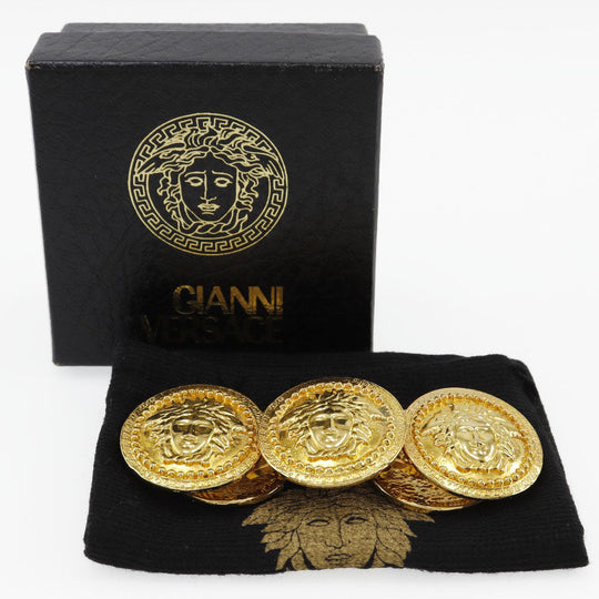 Gianni Versace bracelet Plated Gold gold Medusa Women Used Authentic