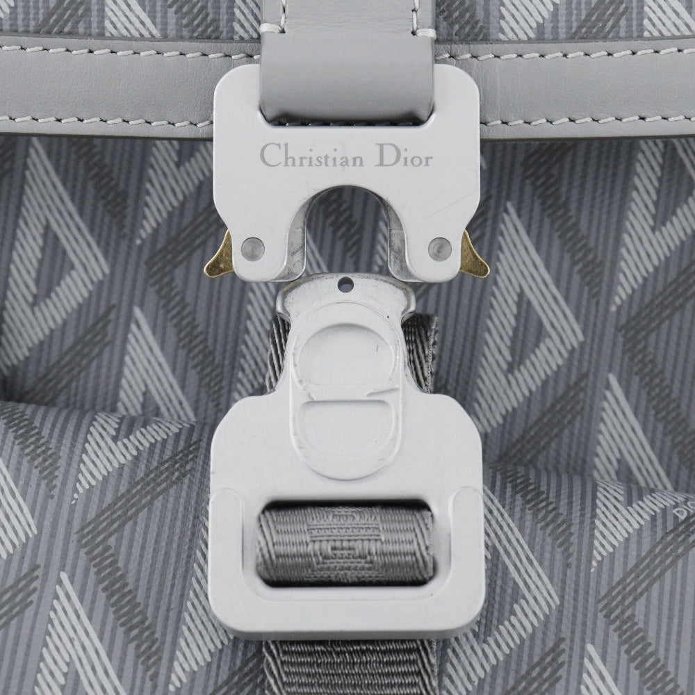 Christian Dior Backpack 1ESBA021CDP PVC gray Backpack HIT THE ROAD mens Used Authentic