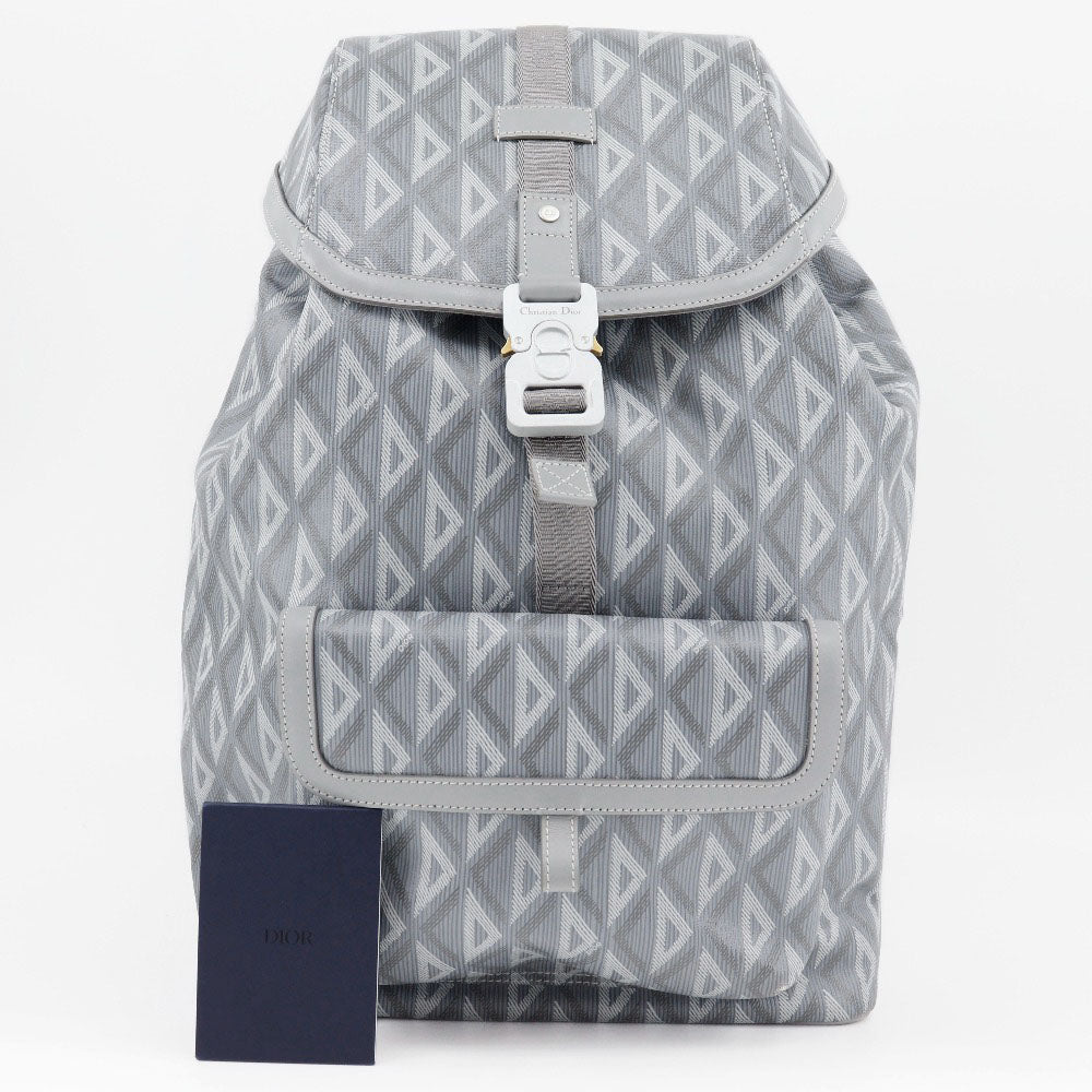 Christian Dior Backpack 1ESBA021CDP PVC gray Backpack HIT THE ROAD mens Used Authentic