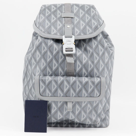 Christian Dior Backpack 1ESBA021CDP PVC gray Backpack HIT THE ROAD mens Used Authentic