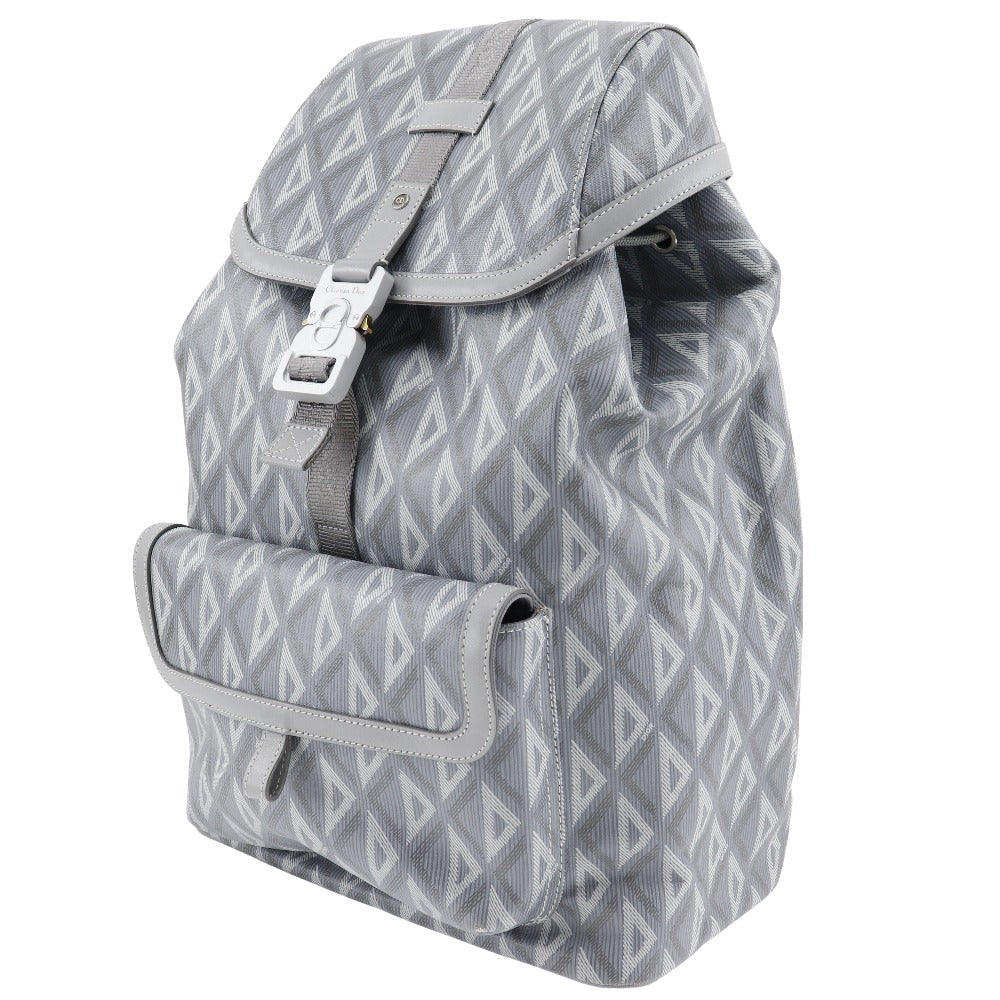 Christian Dior Backpack 1ESBA021CDP PVC gray Backpack HIT THE ROAD mens Used Authentic