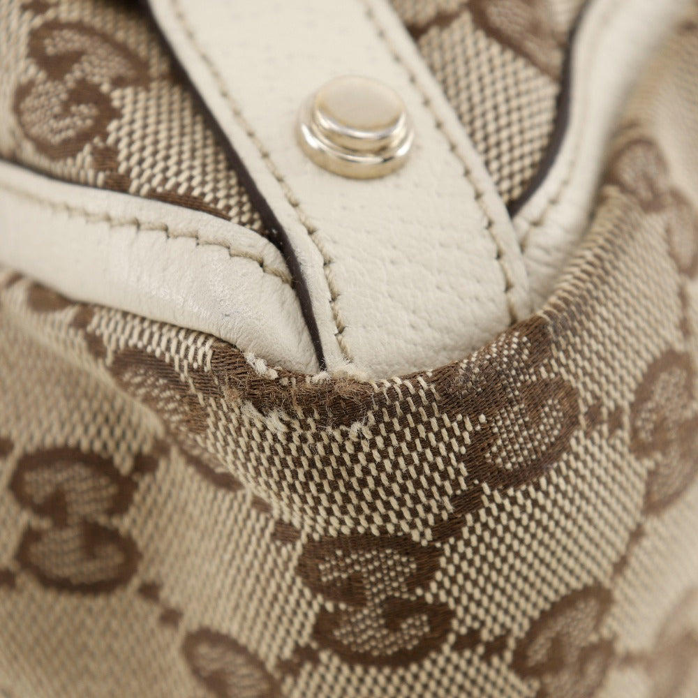 GUCCI Tote Bag 141472 GG canvas Brown Abbey Women Used Authentic