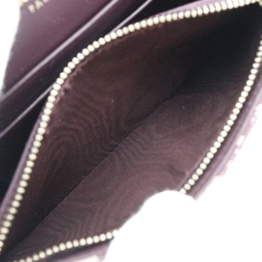 Christian Dior Waist bag canvas Bordeaux 2-way clutch Trotter saddle Women Used Authentic