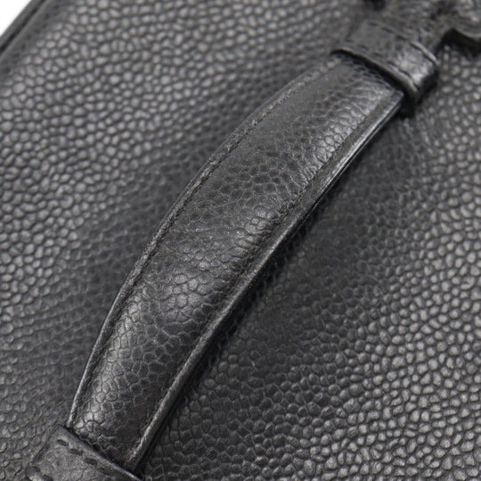 CHANEL Handbag Caviar skin black Handbag COCO Mark Vanity Women Used Authentic
