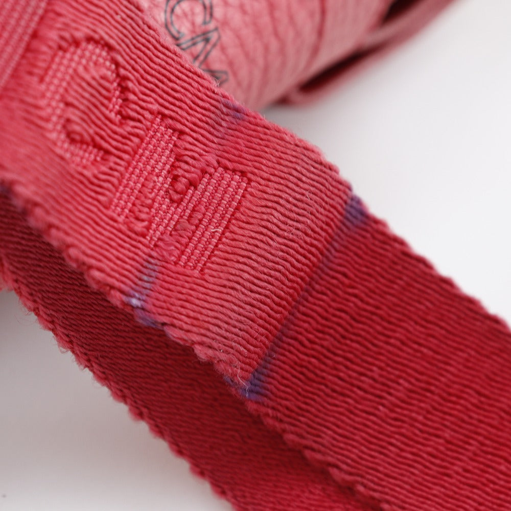 MCM Backpack MWK1 SVE02 PVC pink Studs Logogram Women Used Authentic