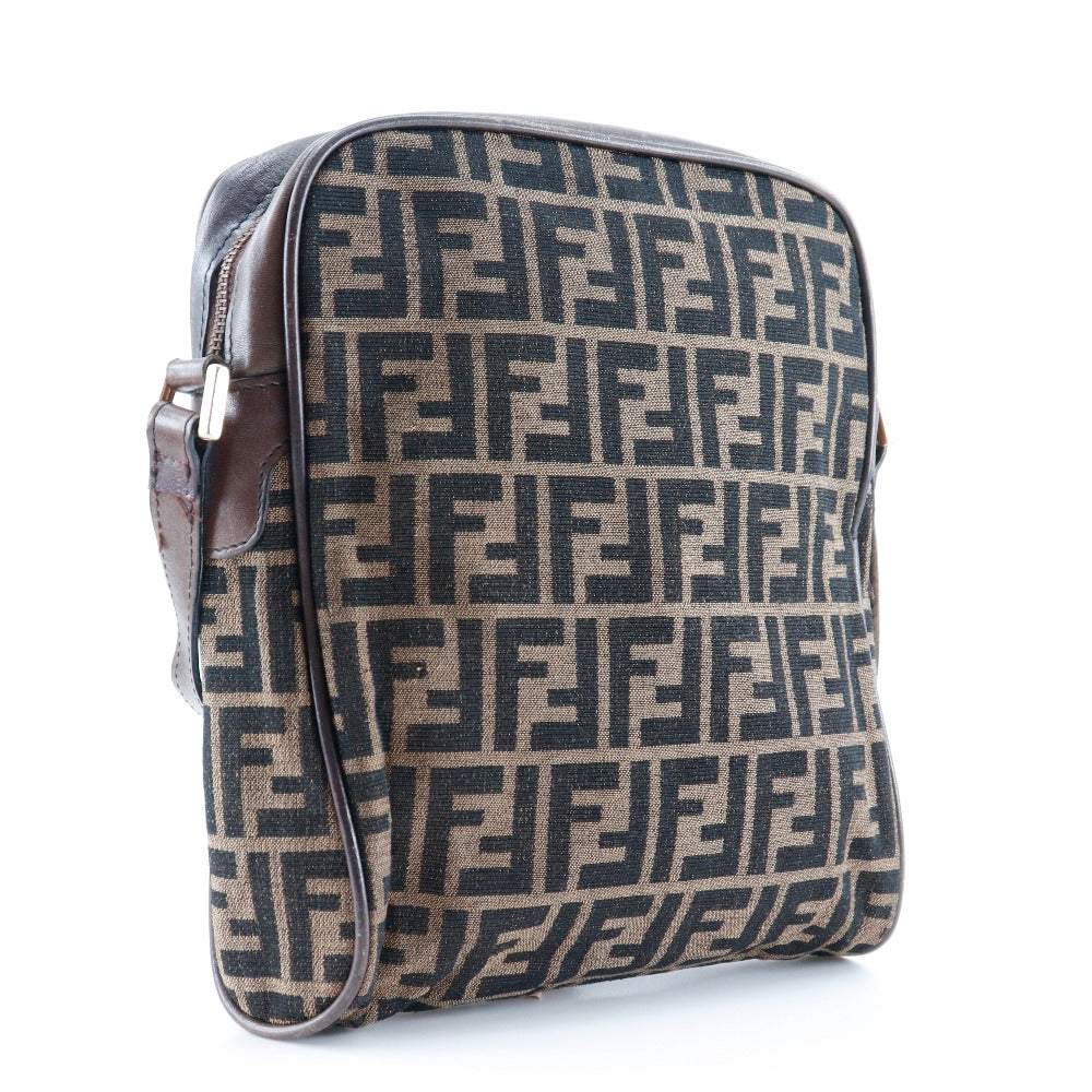 FENDI Shoulder Bag canvas Brown Zucca Women(Unisex) Used Authentic