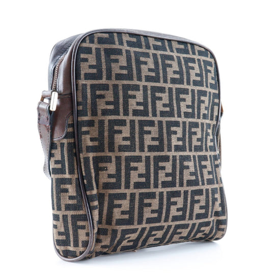 FENDI Shoulder Bag canvas Brown Zucca Women(Unisex) Used Authentic