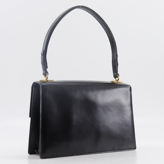 MORABITO Shoulder Bag Calfskin black one belt Women Used Authentic