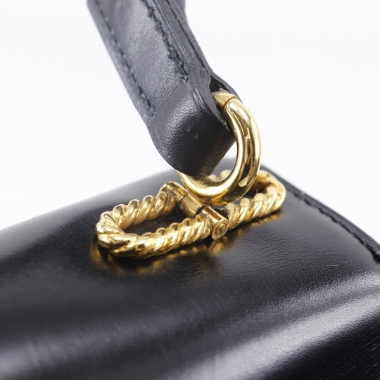 MORABITO Shoulder Bag Calfskin black one belt Women Used Authentic