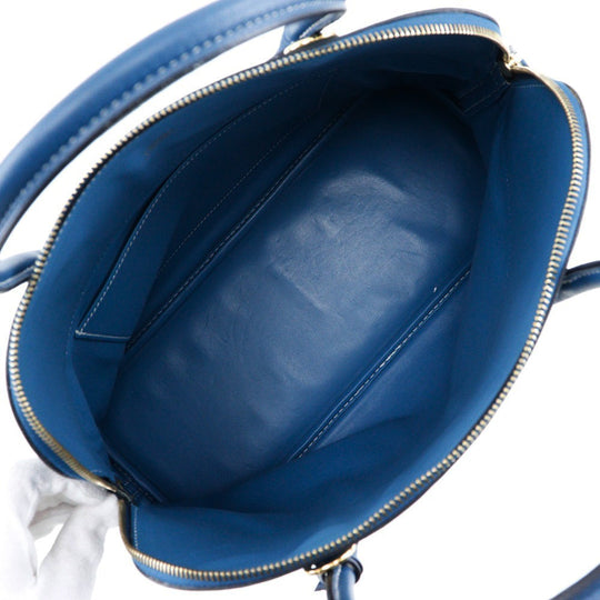 HERMES Handbag G Engraving Taurillon Clemence Blue Bored 37 Women Used Authentic
