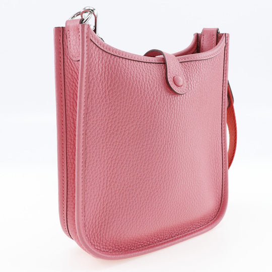 HERMES Shoulder Bag Taurillon Clemence Pink / red Amazone Evelyn TPM