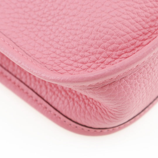 HERMES Shoulder Bag Taurillon Clemence Pink / red Amazone Evelyn TPM