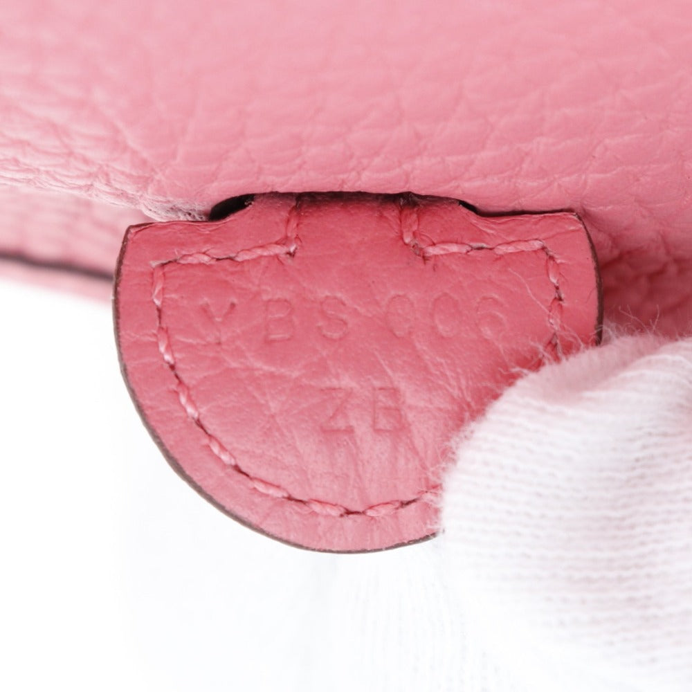 HERMES Shoulder Bag Taurillon Clemence Pink / red Amazone Evelyn TPM