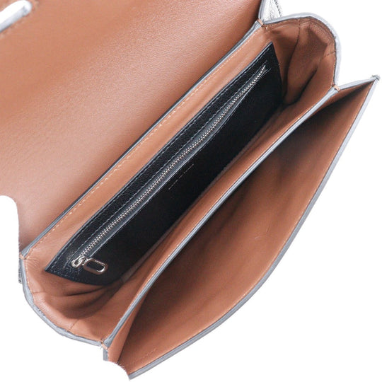 BURBERRY Shoulder Bag Calfskin Brown, Black By color D ring Women Used Authentic