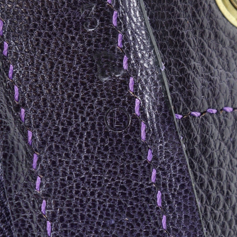 HERMES Shoulder Bag Suede purple Market GM Women Used Authentic