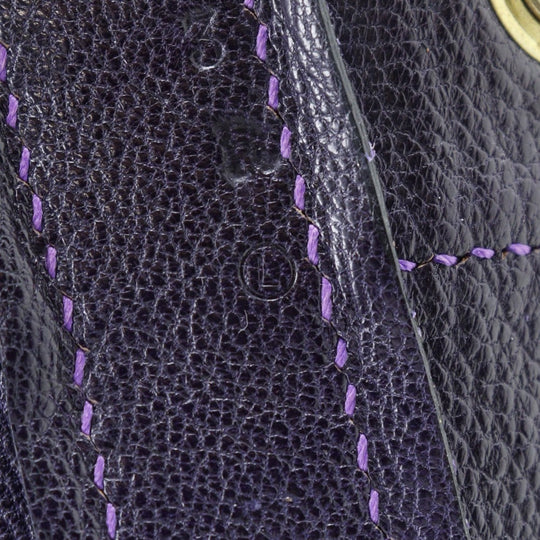 HERMES Shoulder Bag Suede purple Market GM Women Used Authentic