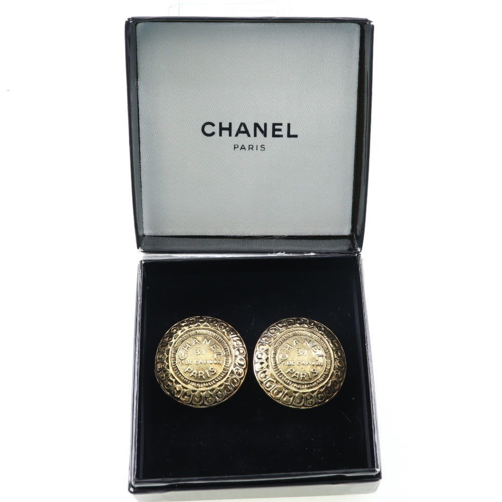 CHANEL Earring Plated Gold gold vintage 31 RUE CAMBON Cambon Women Used Authentic