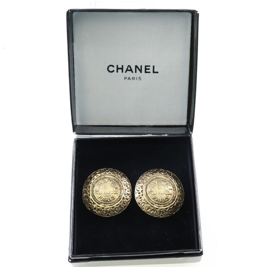 CHANEL Earring Plated Gold gold vintage 31 RUE CAMBON Cambon Women Used Authentic