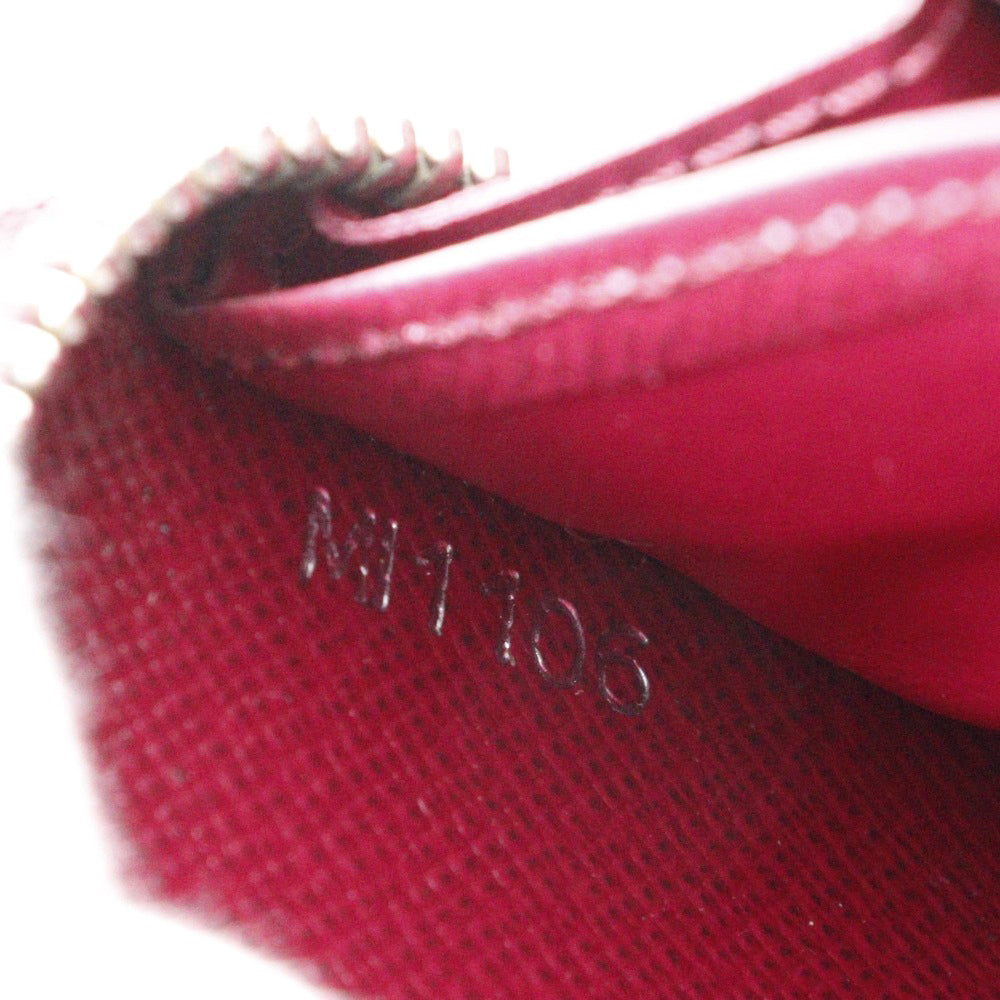 LOUIS VUITTON Long Wallet Purse Epi Leather Red Zippy wallet Women Used Authentic