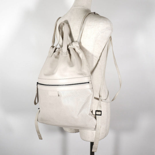 BOTTEGAVENETA Backpack 567222 Calfskin Ivory Leggero unisex(Unisex) Used Authentic