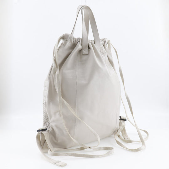 BOTTEGAVENETA Backpack 567222 Calfskin Ivory Leggero unisex(Unisex) Used Authentic