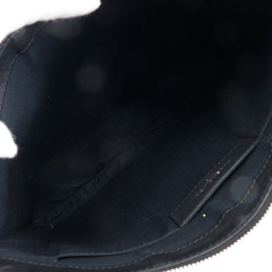 BALENCIAGA Clutch bag 373834 lambskin black Navy clip M unisex(Unisex) Used Authentic