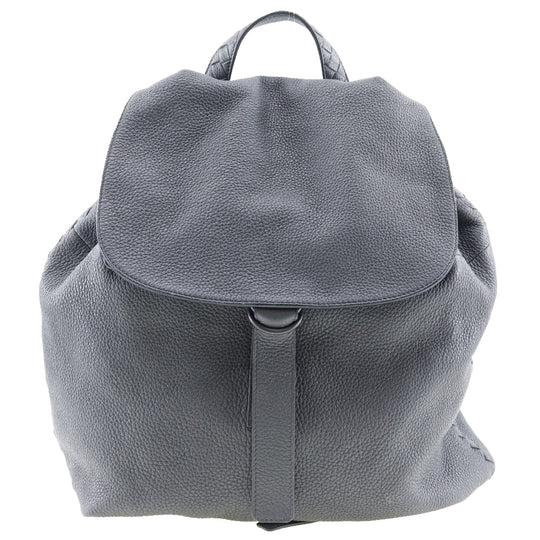 BOTTEGAVENETA Backpack Calfskin gray INTRECCIATO unisex(Unisex) Used Authentic