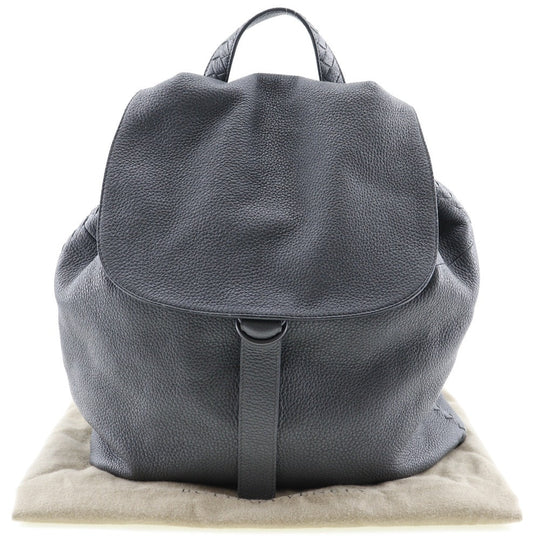 BOTTEGAVENETA Backpack Calfskin gray INTRECCIATO unisex(Unisex) Used Authentic