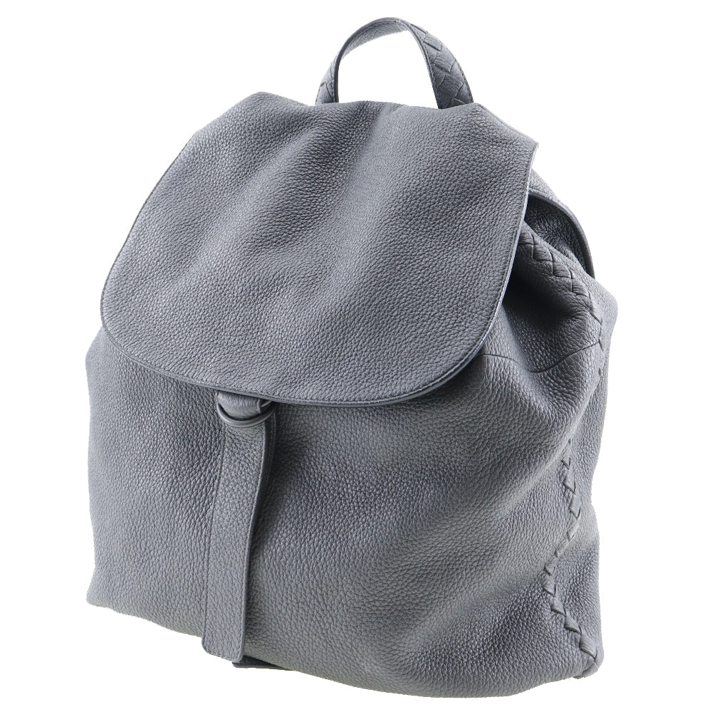 BOTTEGAVENETA Backpack Calfskin gray INTRECCIATO unisex(Unisex) Used Authentic