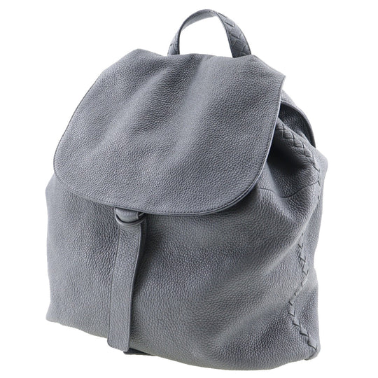 BOTTEGAVENETA Backpack Calfskin gray INTRECCIATO unisex(Unisex) Used Authentic