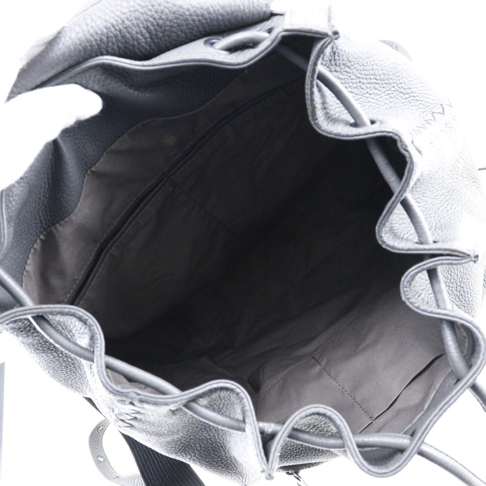 BOTTEGAVENETA Backpack Calfskin gray INTRECCIATO unisex(Unisex) Used Authentic