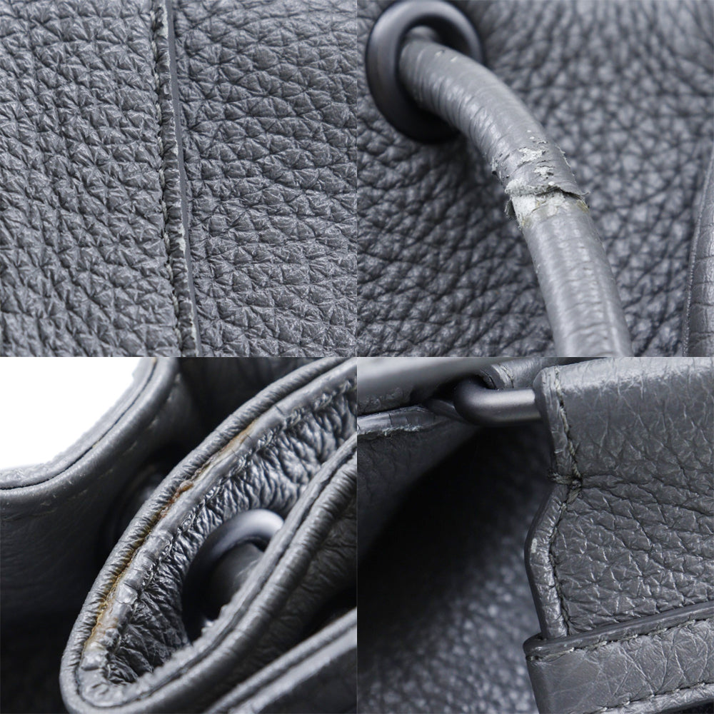 BOTTEGAVENETA Backpack Calfskin gray INTRECCIATO unisex(Unisex) Used Authentic