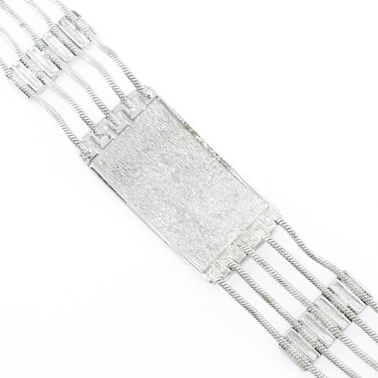 Dior choker metallic Silver 5 hooks Trotter Women Used Authentic