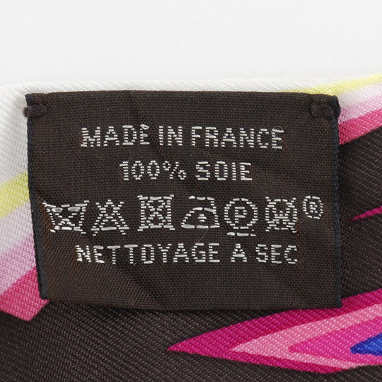 HERMES scarf silk pink Brides de Gala Shadow Brides de Gala Shadow TwillyBucket Women Used Authentic