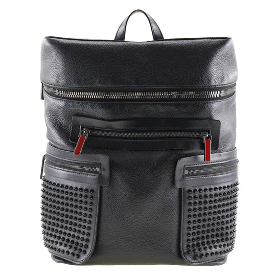 Christian Louboutin Backpack 1165002 Calfskin black Apolbi Spike studs mens Used Authentic